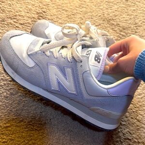 New Balance Kids' Sneakers in Gray and White